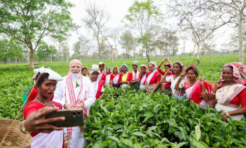 डिब्रूगढ़ के एक चाय बागान में बोले मोदी- ‘मैं भी चाय वाला हूं’