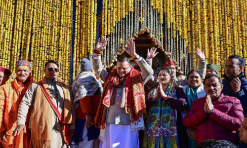 बाबा केदारनाथ धाम के कपाट खुलने पर पहुंचे सीएम धामी