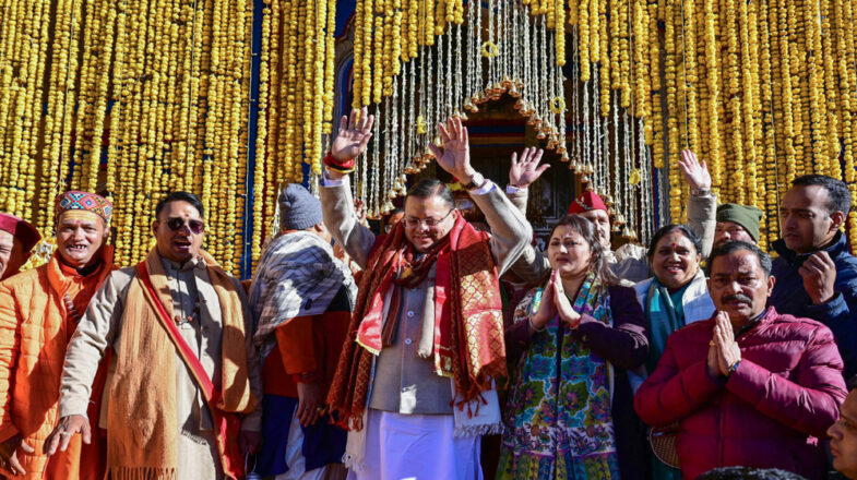 बाबा केदारनाथ धाम के कपाट खुलने पर पहुंचे सीएम धामी