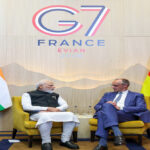 जी-7 सम‍िट : पीएम मोदी और जर्मन चांसलर मर्ज की अहम मुलाकात