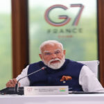 जी7 शिखर सम्मेलन के वर्किंग सेशन में शामिल हुए पीएम मोदी
