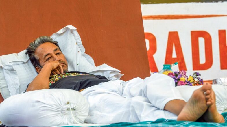 वांगचुक सरकारी अस्पताल में ही रहे