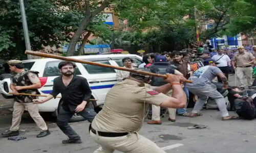 दिल्ली पुलिस की कार्रवाई पर भड़की कांग्रेस, लोकतंत्र पर हमले का लगाया आरोप