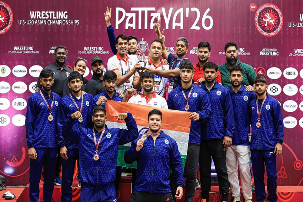 भारत ने अंडर-20 एशियाई कुश्ती चैंपियनशिप में चार स्वर्ण सहित 20 पदक जीते