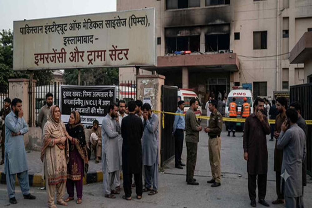 पाकिस्तान में अस्पताल की आग में 14 नवजातों की मौत