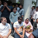 राहुल का पैलेट गन मामले में प्राथमिकी दर्ज करने को लेकर धरना