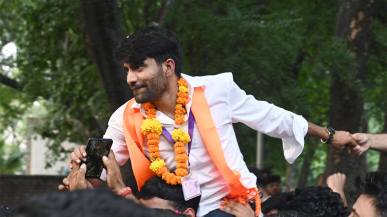 डीयू में एबीवीपी को मिली जीत